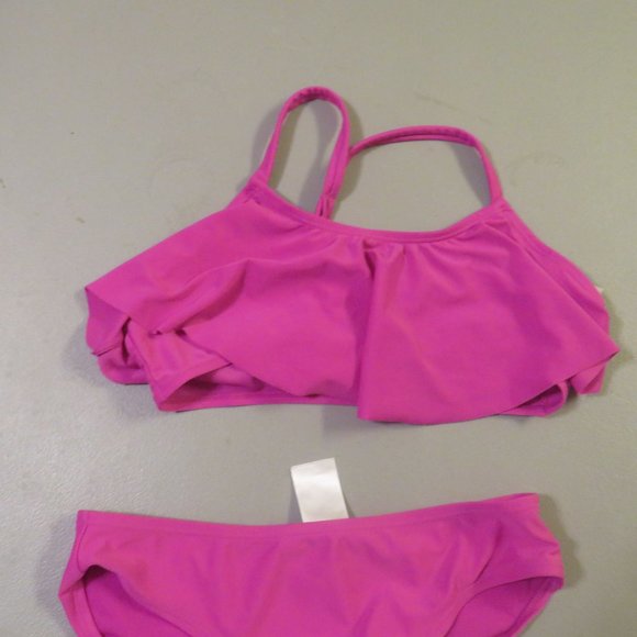 Pink 2 Pcs Old Navy Bikini Swimsuit Size XL 14 - Picture 2 of 9